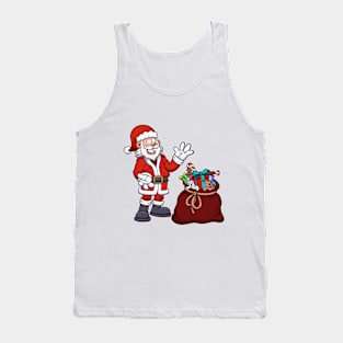 Santa Claus With Bag Of Presents Tank Top